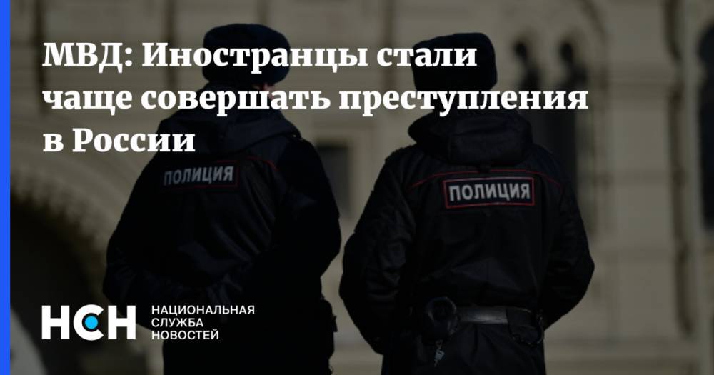 МВД: Иностранцы стали чаще совершать преступления в России