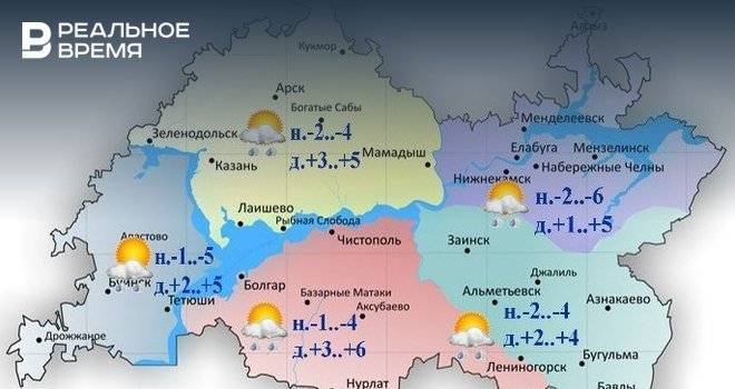 Сегодня в Татарстане ожидается метель и до +6 градусов