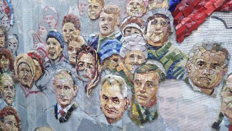 ФотКа дня: главный храм ВС РФ украсили мозаикой с Путиным, Шойгу и Сталиным