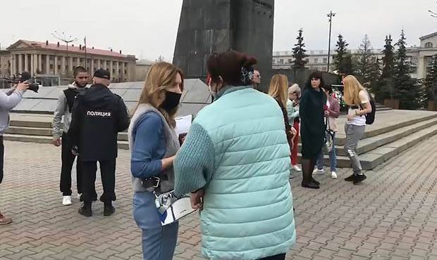 В Красноярске задержали четырех участников митинга против режима изоляции