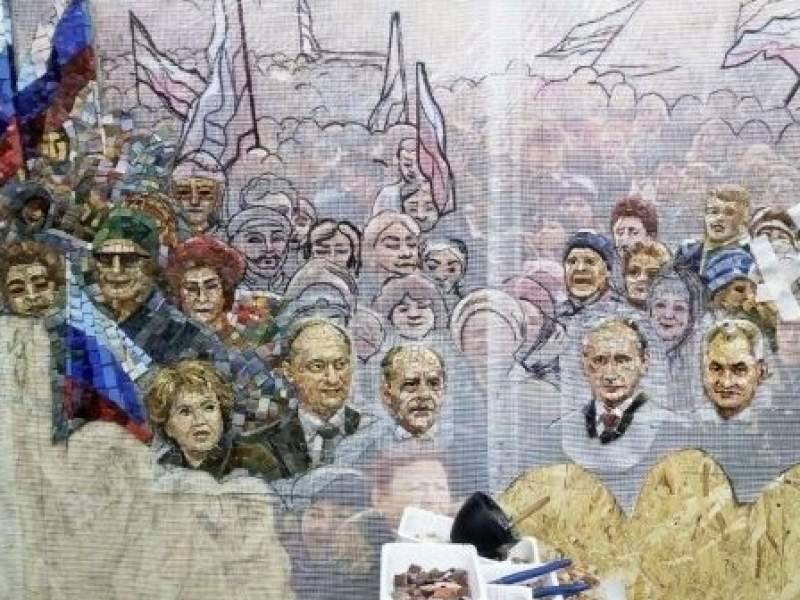 В РПЦ отреагировали на мозаику с Путиным и Шойгу в главном храме армии