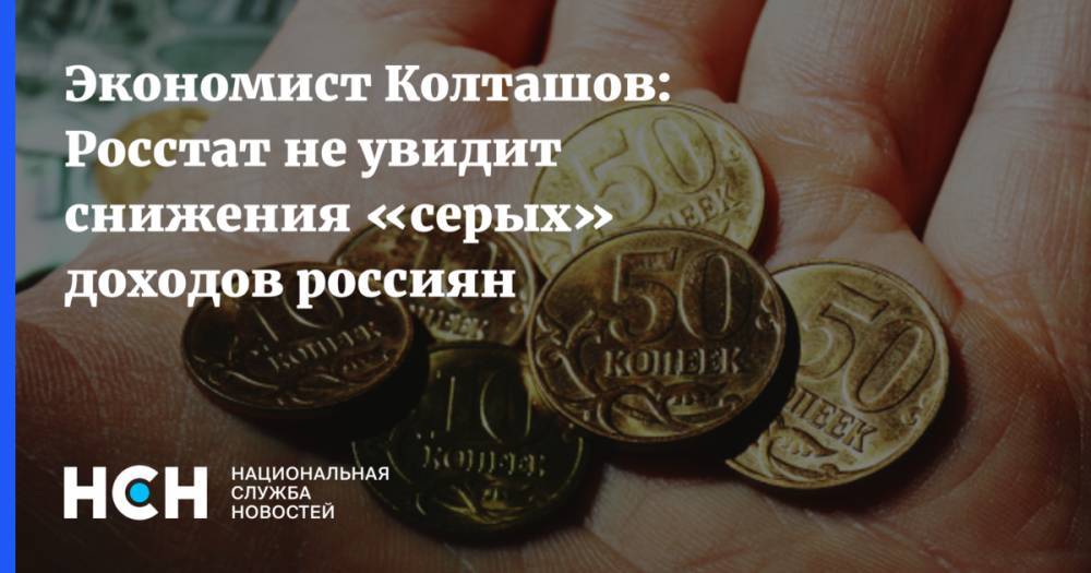 Экономист Колташов: Росстат не увидит снижения «серых» доходов россиян