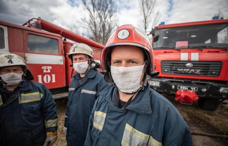 Пожарные ликвидировали очаги возгорания в Чернобыльской зоне