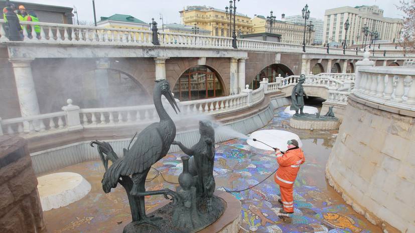 В Москве из-за коронавируса отложен запуск фонтанов