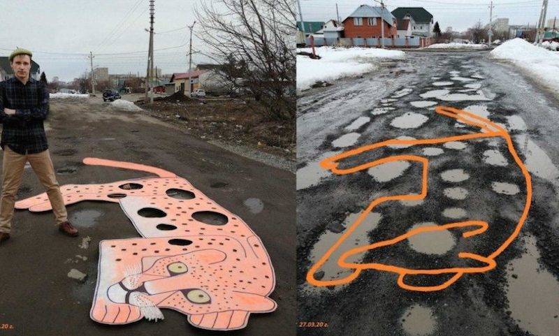 Любовь к дорогам и ямам довела новосибирца до художества