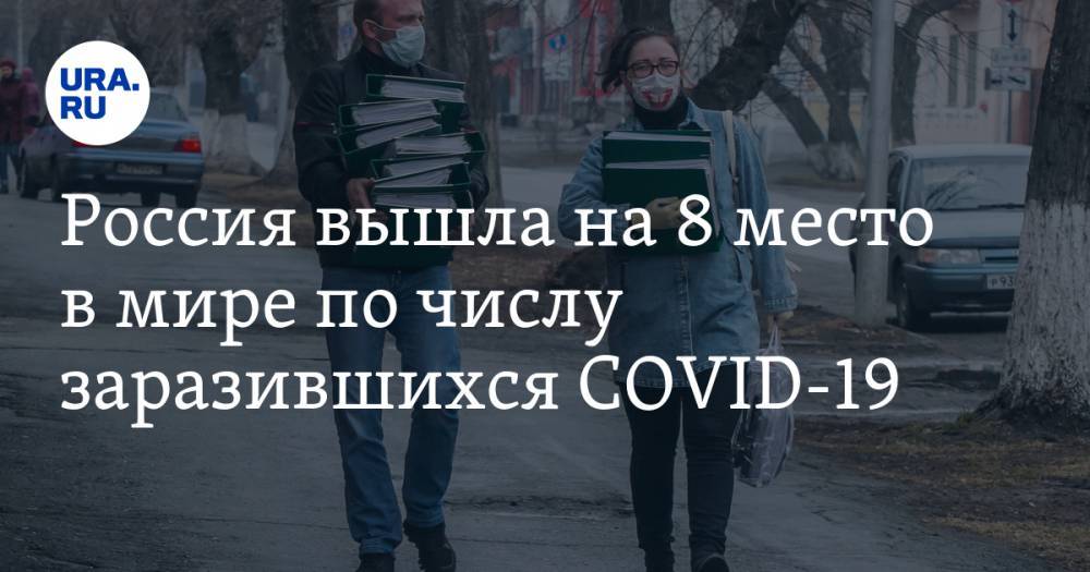 Россия вышла на 8 место в мире по числу заразившихся COVID-19