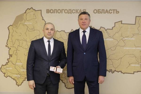 Губернатор Вологодской области Олег Кувшинников представил нового руководителя департамента экономразвития региона