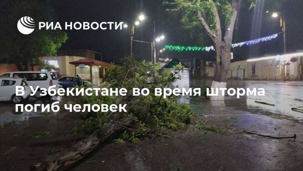 В Узбекистане во время шторма погиб человек