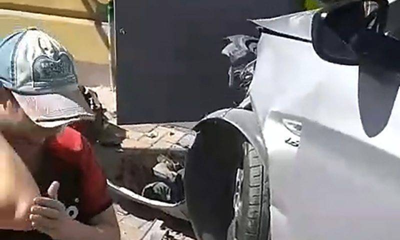 «До сих пор молотит»: автомобиль чуть не снес голову рабочему в Ростове