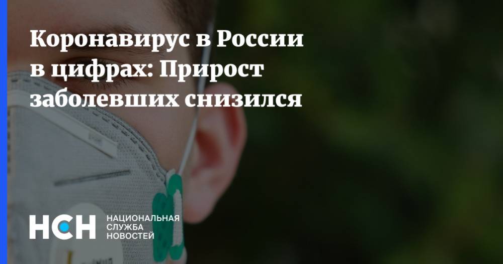 Коронавирус в России в цифрах: Прирост заболевших снизился