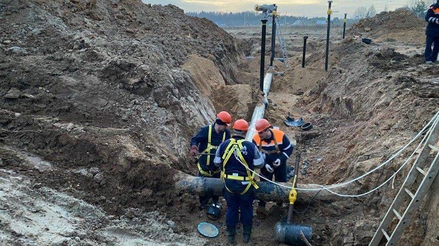 «МОСГАЗ» подвел газопровод к строящейся в Новой Москве инфекционной больнице