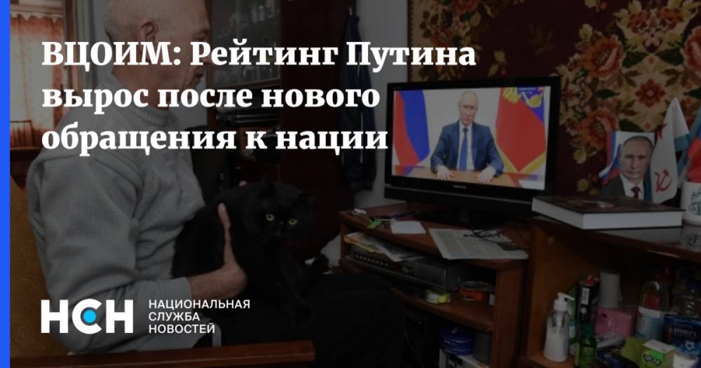ВЦОИМ: Рейтинг Путина вырос после нового обращения к нации
