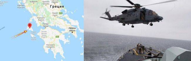 Учения НАТО: у берегов Греции потерпел аварию палубный вертолёт ВМС Канады