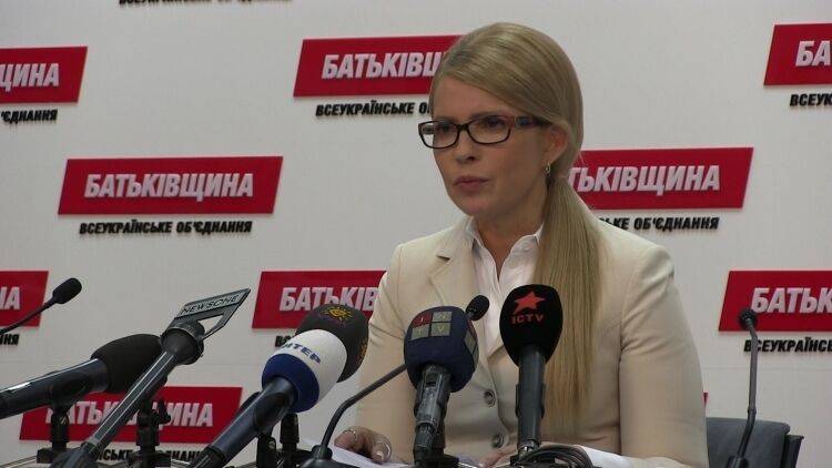 Тимошенко: Украину нельзя будет собрать уже через две недели
