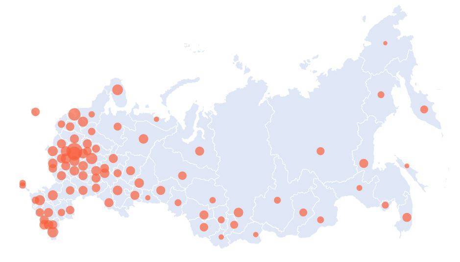 Количество больных коронавирусом в России на 30 апреля