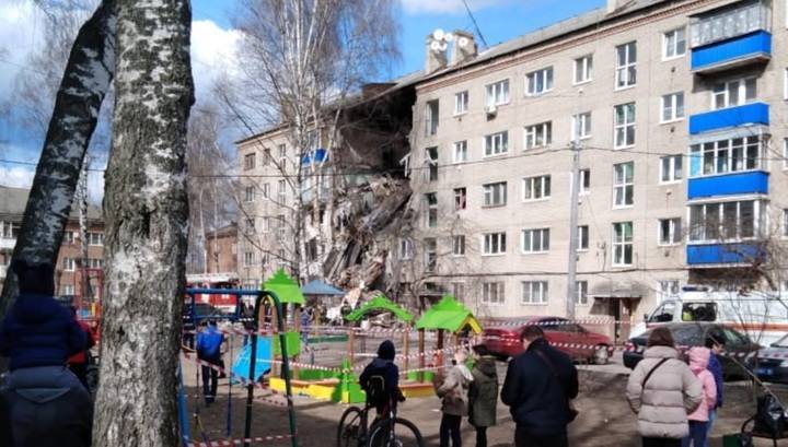 Появилось видео с места взрыва в жилом доме в Орехово-Зуеве