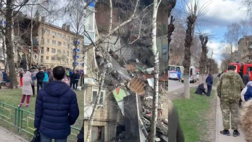 Взрыв газа в Орехово-Зуево обрушил подъезд пятиэтажного дома