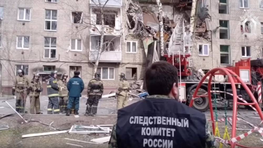 СК РФ опубликовал видео с места взрыва жилого дома в Орехово-Зуево