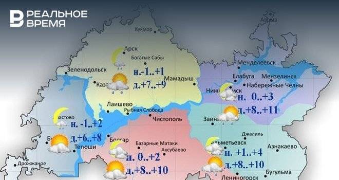 Сегодня в Татарстане воздух прогреется до +11 градусов