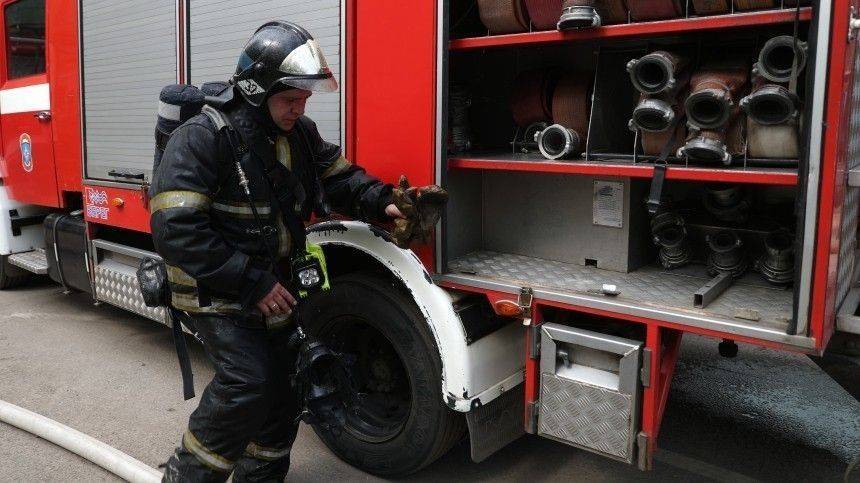 Пожар произошел на стройке инфекционной больницы в Новой Москве