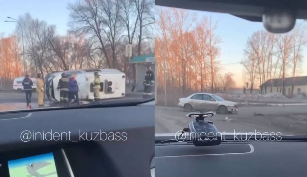 «Ехали на вызов»: в Кузбассе в ДТП пострадали три сотрудника скорой помощи