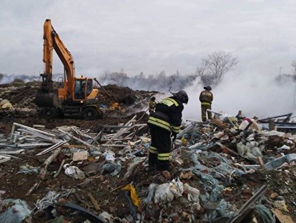 В Челябинске на нелегальной свалке на земле «Станкомаша» произошло несколько пожаров