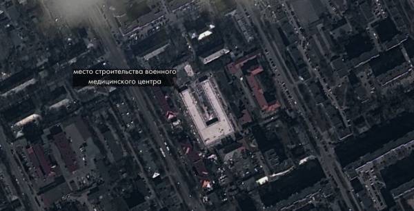 Роскосмос показал, как с орбиты выглядят стройки военных госпиталей для коронавирусных больных