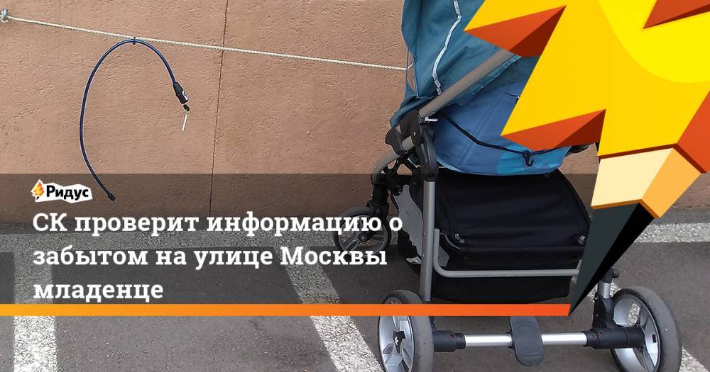 СК проверит информацию о забытом на улице Москвы младенце