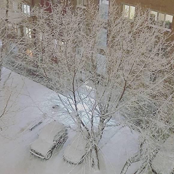 В Тюмени выпала половина месячной нормы снега за ночь