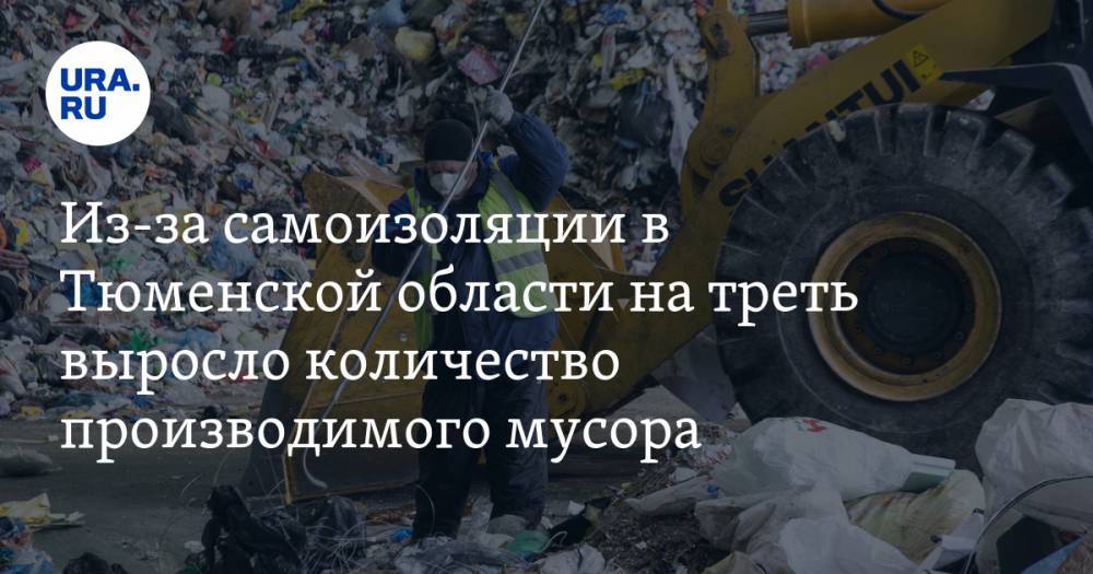 Из-за самоизоляции в Тюменской области на треть выросло количество производимого мусора