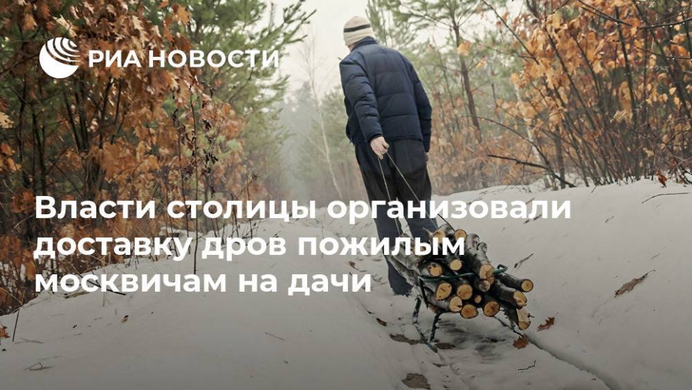 Власти столицы организовали доставку дров пожилым москвичам на дачи