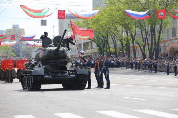 Российские военные в Приднестровье готовят технику ко Дню Победы
