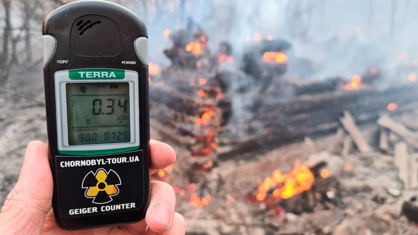 В России не отмечено превышения радиации после пожара под Чернобылем