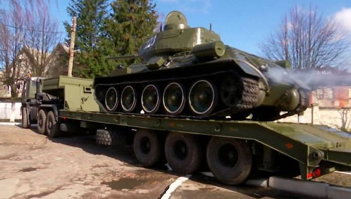 В военном параде в Калининграде примет участие легендарный танк Т-34