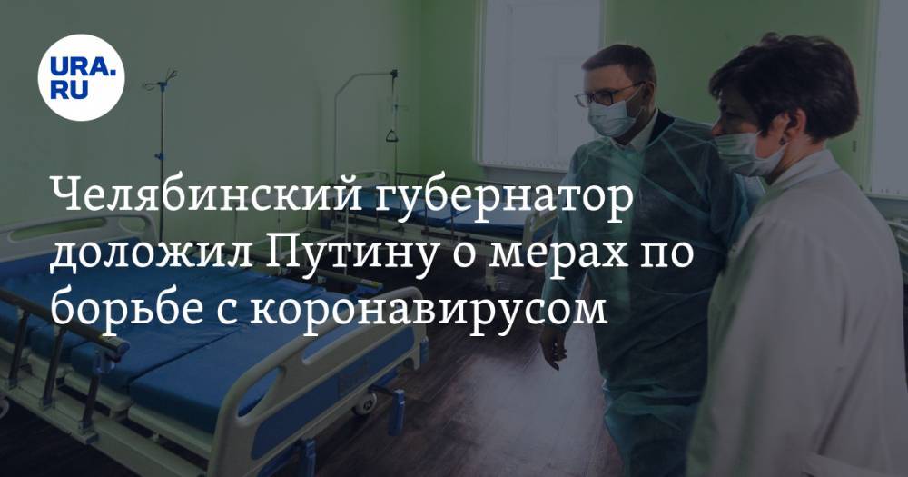 Челябинский губернатор доложил Путину о мерах по борьбе с коронавирусом
