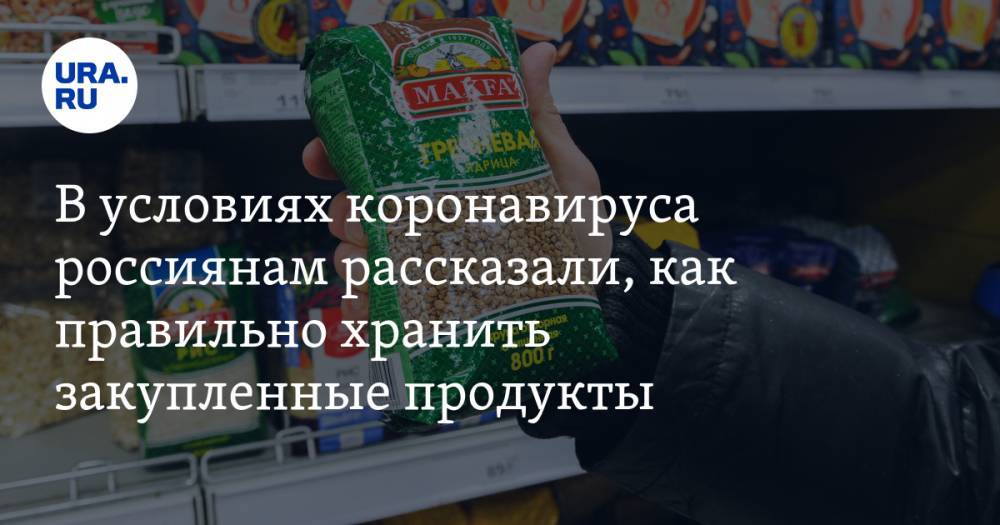В условиях коронавируса россиянам рассказали, как правильно хранить закупленные продукты