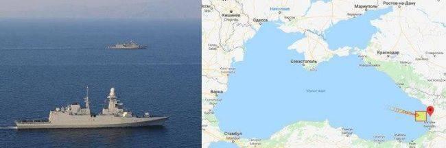 В Черном море корабли НАТО проводят маневры с береговой охраной Грузии