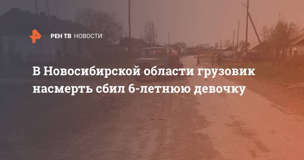В Новосибирской области грузовик насмерть сбил 6-летнюю девочку