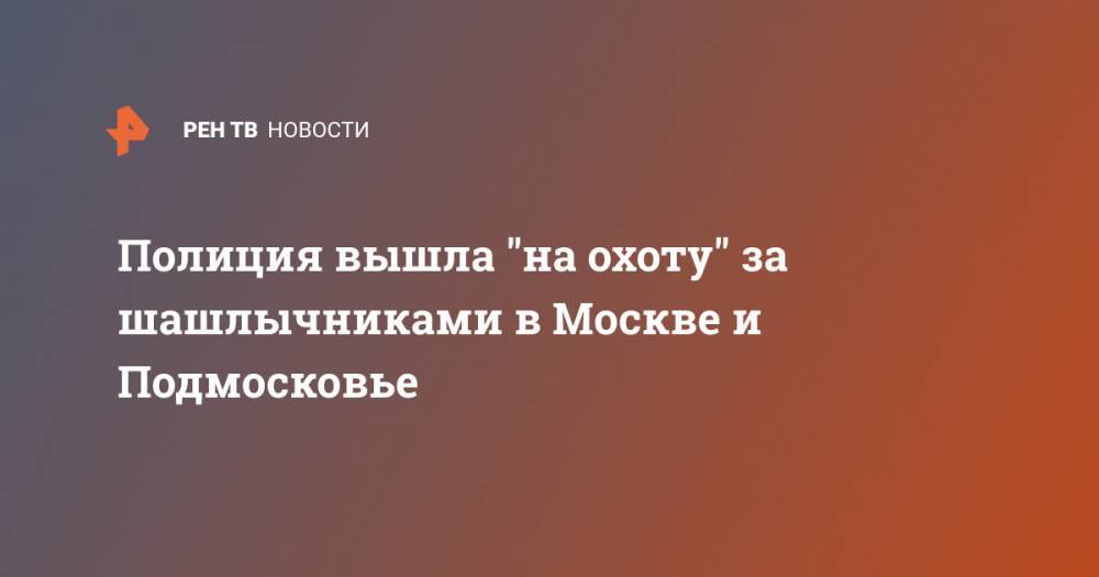 Полиция вышла "на охоту" за шашлычниками в Москве и Подмосковье