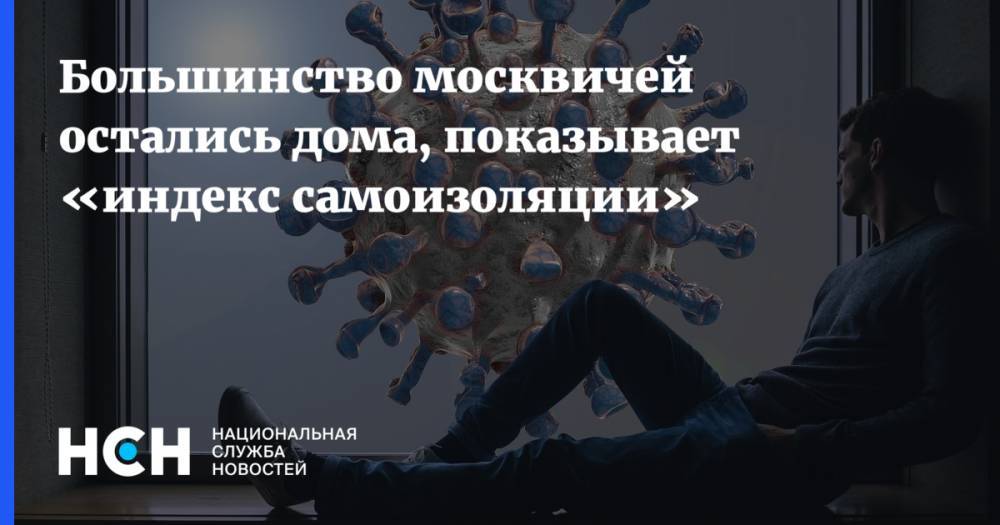 Большинство москвичей остались дома, показывает «индекс самоизоляции»