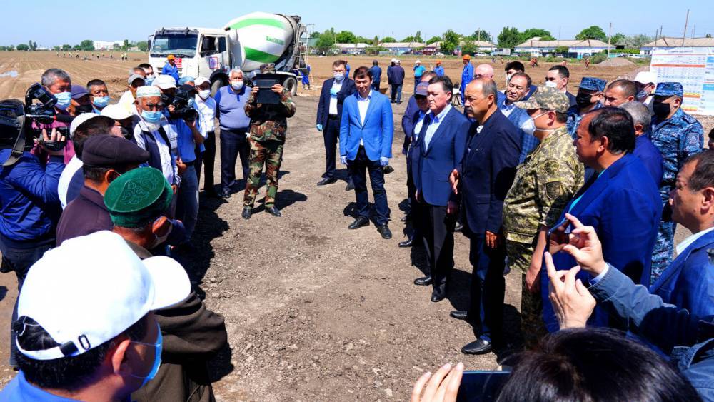 Премьер-Министры Казахстана и Узбекистана дали старт строительству нового микрорайона в Мырзакенте