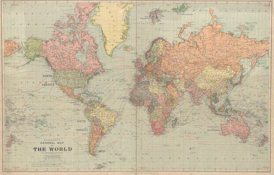 В сети нашли карту мира 1922 года и удивились многим несуществующим государствам - Cursorinfo: главные новости Израиля