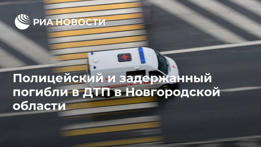 Полицейский и задержанный погибли в ДТП в Новгородской области