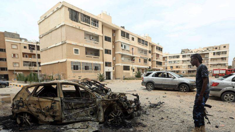 Триполи в воскресенье подвергся бомбардировке