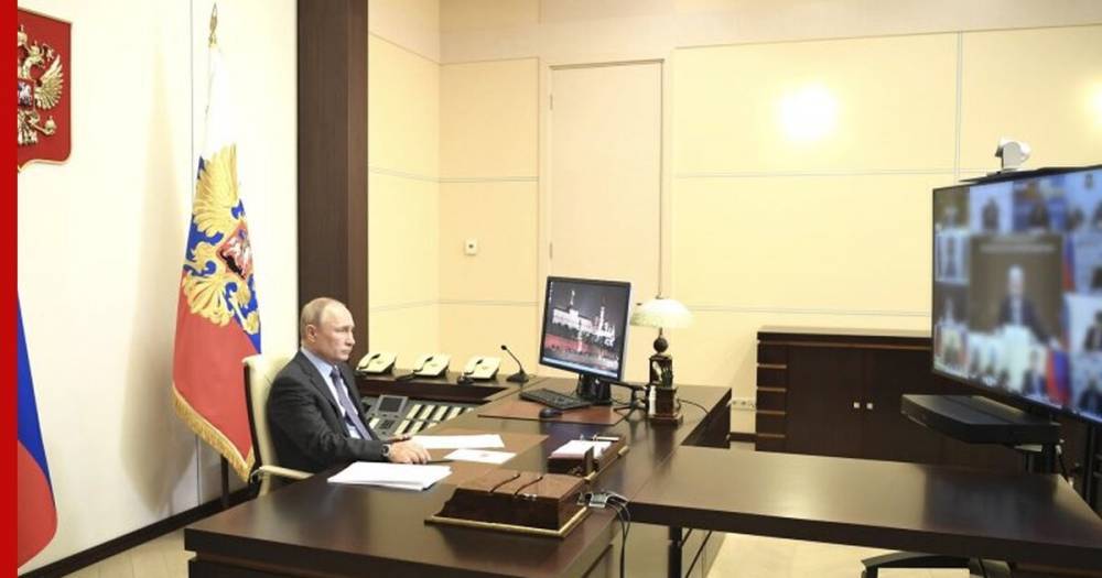 Путин проведет совещание о ситуации с пандемией COVID-19 в России