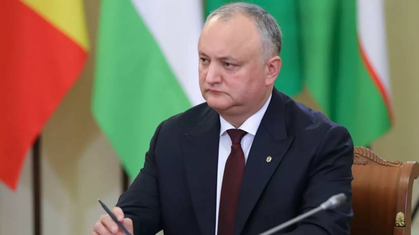 Додон предложил провести президентские выборы в Молдавии 1 ноября