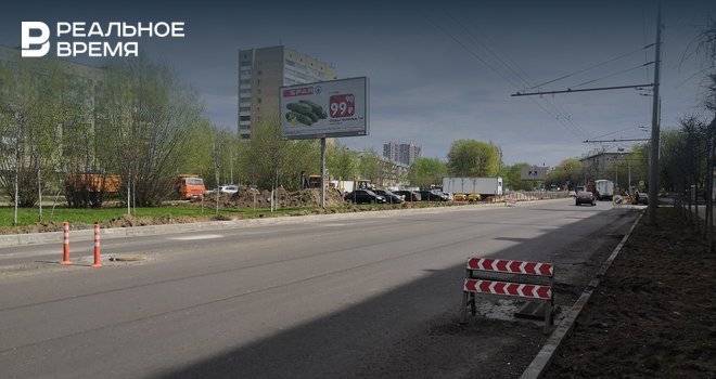 В Казани идет ремонт магистральной улицы Фрунзе