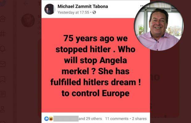 Мальтийский дипломат уволен за сравнение Меркель с Гитлером