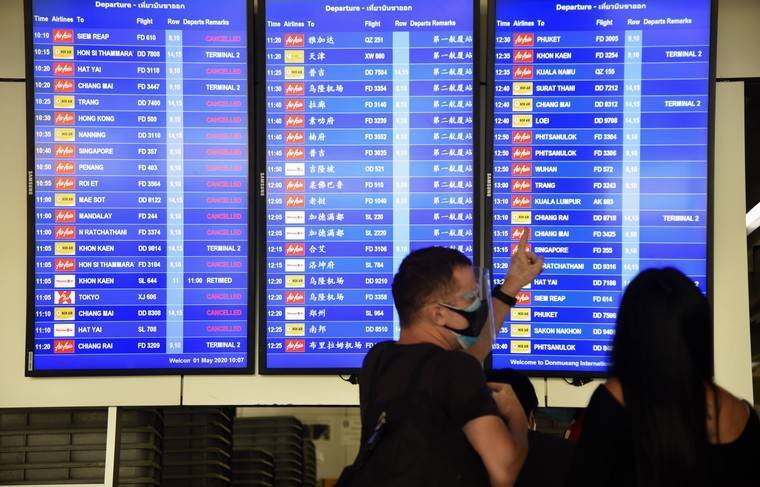 Таиланд на неделе осуществит 14 вывозных рейсов, в том числе один из России