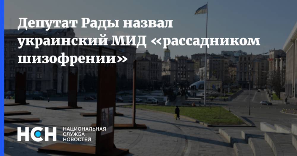 Депутат Рады назвал украинский МИД «рассадником шизофрении»